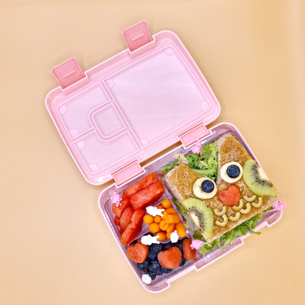 Pink Girl's Bento Lunch Box w/ Unicorn